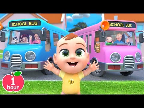 Wheels on the Bus Colors +More Lalafun Nursery Rhymes & Kids Songs thumbnail