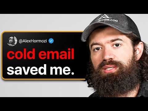 How Cold Email Saved Alex Hormozi's Business (Genius Strategy) thumbnail