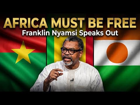 Franklin Nyamsi Speaks Out: Africa’s Sovereignty, AES & the Fight Against Neocolonialism thumbnail