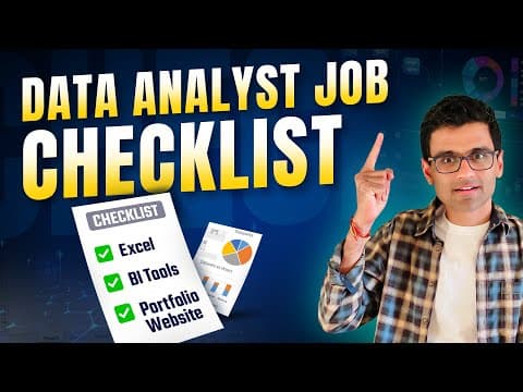 Data Analyst Skills Required | Job-Ready Checklist 🚀🚀 thumbnail