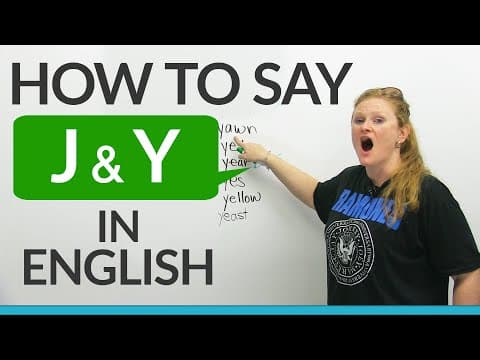 How to Pronounce J and Y Sounds in English Correctly thumbnail