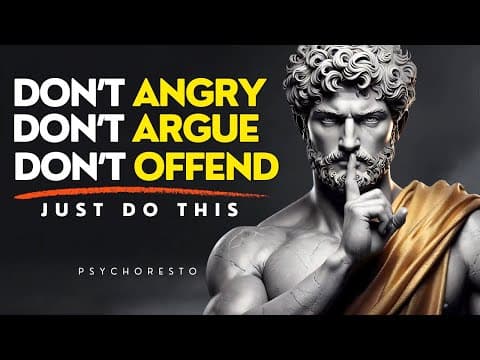 8 Stoic Rules to DESTROY Anger & Upset Forever - MASTER INNER PEACE | STOICISM thumbnail
