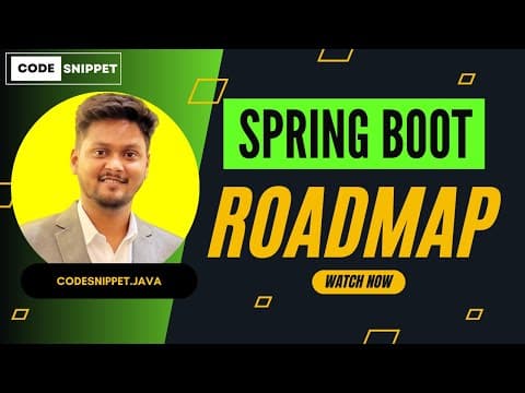 Spring Boot Roadmap 2024 | Step-by-Step Guide to Mastering Spring Boot thumbnail