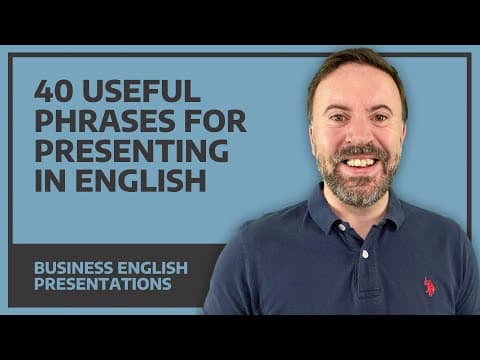 40 Phrases For Presenting In English - Business English (FREE PDF) thumbnail