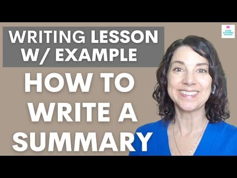 How to Write a Summary of an Academic Article in English: Writing Tips thumbnail