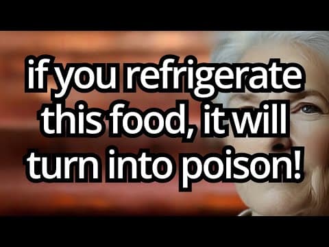 If You Refrigerate This Food, It Will Turn Into Poison! – 7 Foods You Must Never Keep in the Fridge thumbnail