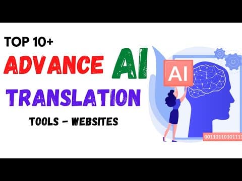 Top 10+ Advance  AI Artificial Intelligence Translation Tools and Websites | ai translation tool. thumbnail