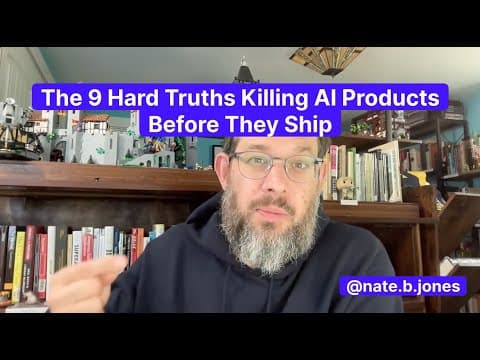 Why AI Products Fail: 9 Hard Truths for Builders thumbnail