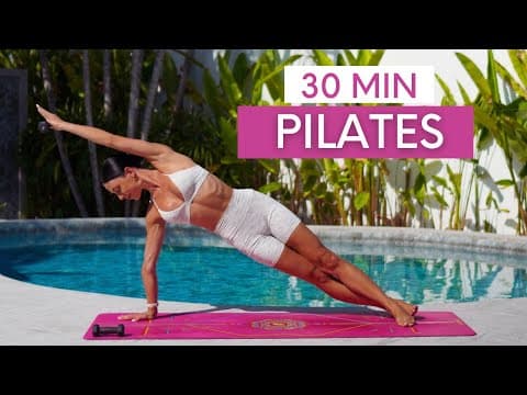 30 MIN FULL BODY WORKOUT || Power Pilates With Weights (Intermediate) thumbnail