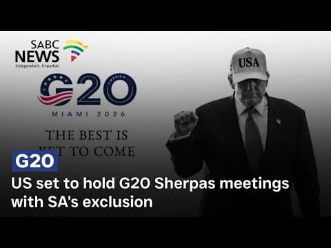 US set to hold G20 Sherpas meetings with SA's exclusion thumbnail