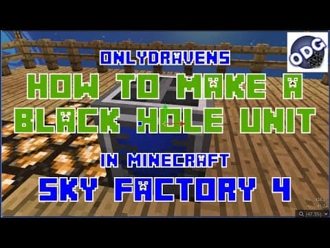 How to Use Black Hole Units and Tanks in Minecraft Sky Factory thumbnail