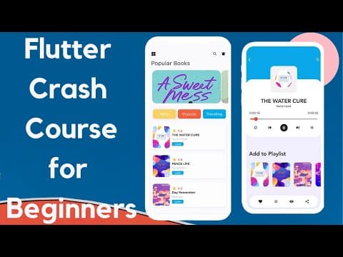 Flutter App Development | Flutter EBook App UI With Audio Player | Flutter UI Tutorial thumbnail
