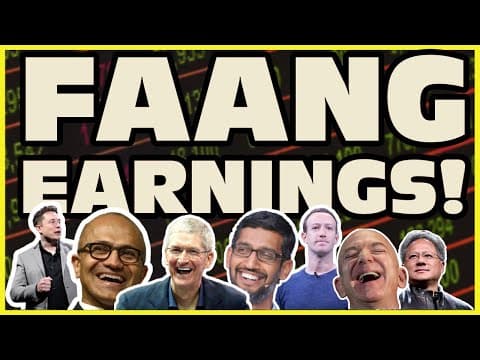Will FAANG Earnings Help Save The Market? thumbnail