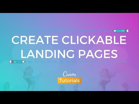 Canva: Create Clickable Landing Page thumbnail