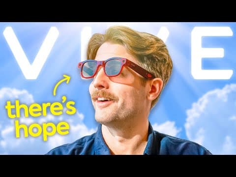 Smart Glasses done RIGHT - HTC @ CES 2026 thumbnail