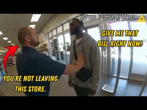 Cop Threatens Arrest Over Receipt Check — Black Man Is IRS Criminal Investigator thumbnail
