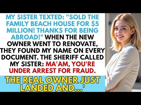 My Sister texted: "sold the family beach house for $5 million! thanks for being abroad!" When the... thumbnail
