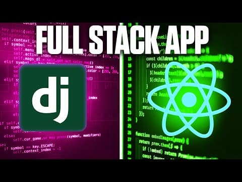 Django & React Web App Tutorial - Authentication, Databases, Deployment & More... thumbnail