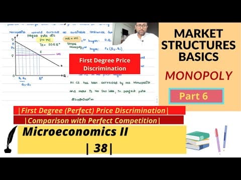 Monopoly | Part 6 | First Degree (Perfect) Price Discrimination | No Deadweight loss | 38 | thumbnail