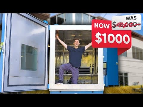 They Auctioned This $40,000+ Environmental Test Chamber For $1000 thumbnail