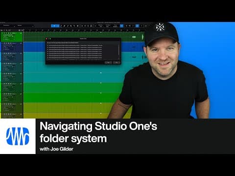 Navigating Studio One's Folder System | PreSonus thumbnail