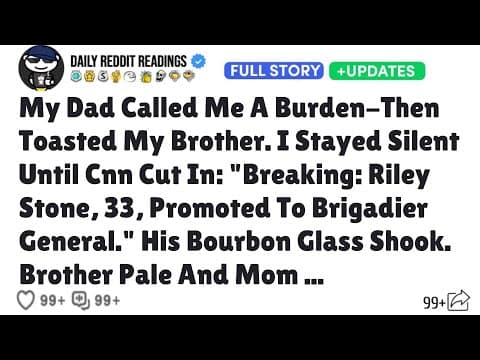 My Dad Called Me A Burden-Then Toasted My Brother. I Stayed Silent ... Until Cnn Cut In: "Breaking: thumbnail