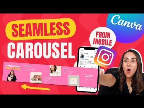 How to Create a Seamless Instagram Carousel with Canva on Mobile thumbnail