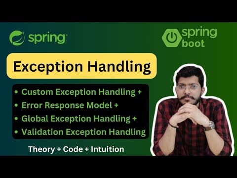 Exception Handling in Spring Boot | Lec.24 |Spring Framework Bootcamp thumbnail