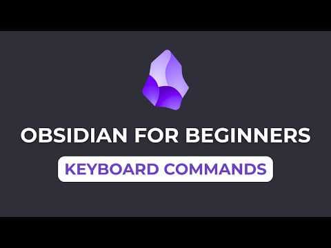 Obsidian for Beginners: 8 Important Hotkeys (5/6) — How to Use the Obsidian App for Notes thumbnail