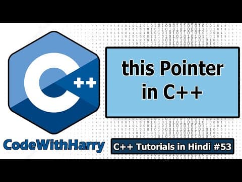 this Pointer in C++ | C++ Tutorials for Beginners #53 thumbnail