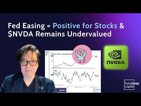 Tom Lee: Fed Easing Cycle = Positive for Stocks | $NVDA Still Undervalued thumbnail