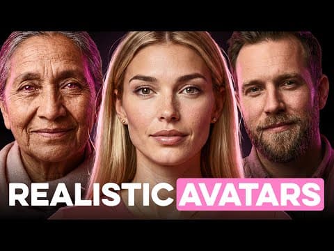 How I Create Realistic AI Avatars (with 100% Lip Sync) thumbnail