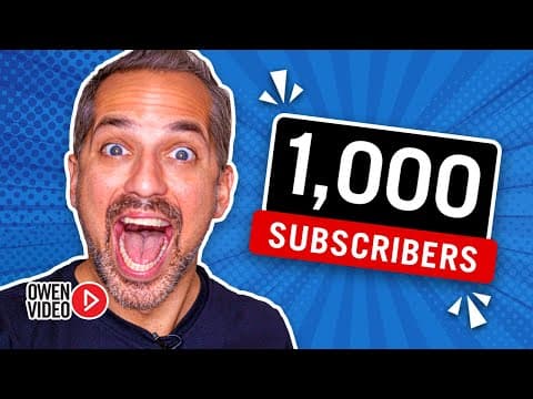 How to Rapidly Gain 1000 YouTube Subscribers thumbnail