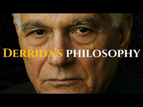 Derrida, Différance and Deconstruction | All of Jacques Derrida's Philosophy Explained for Sleep thumbnail