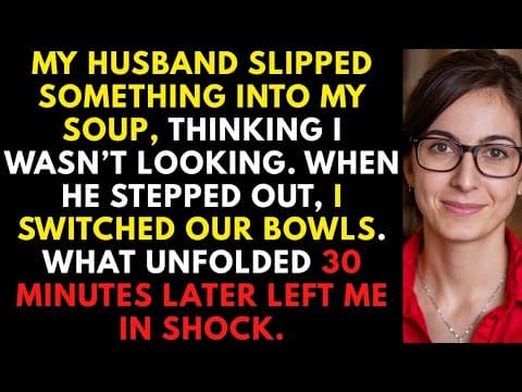 My Husband Slipped Something Into My Soup. I Switched Our Bowls — What Happened 30 Minutes Later... thumbnail