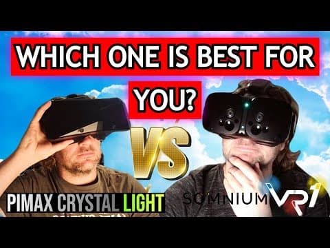 Somnium VR1 OR Pimax Crystal LIGHT? The BRUTAL TRUTH! HIGH END VS AFFORDABLE | Let's DISCUSS in MSFS thumbnail