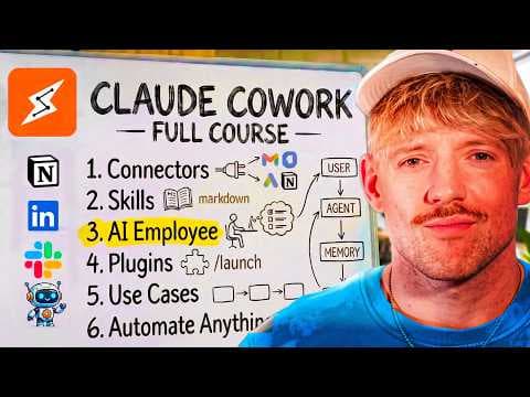 Claude Cowork FULL COURSE (Automate Everything) thumbnail