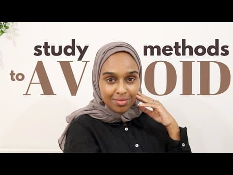 What Study Techniques Should You Avoid for Success? thumbnail