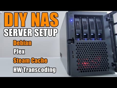 How to Set Up a DIY NAS Server with Debian and Plex thumbnail