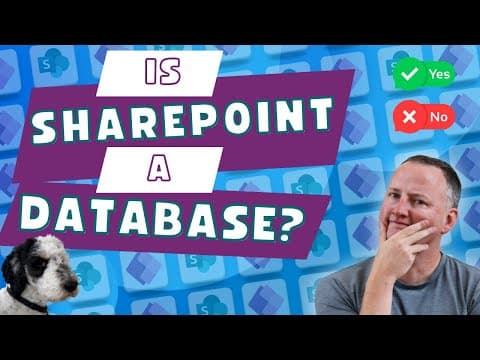 Is SharePoint a database for Power Apps? thumbnail