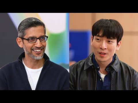 [단독] 구글 CEO 직접 만나 AI 시대 개발자, 교육, 구글 검색의 미래에 대해 물어봤습니다 thumbnail