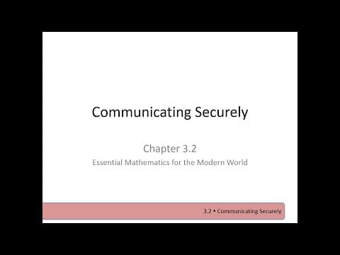 Communicating Securely thumbnail