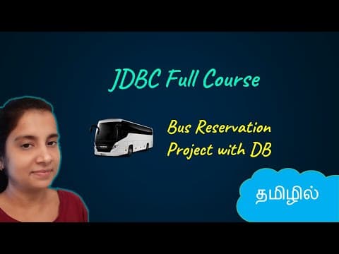JDBC - Java Database Connectivity | Bus Reservation Project with DB connection |  Logic First Tamil thumbnail