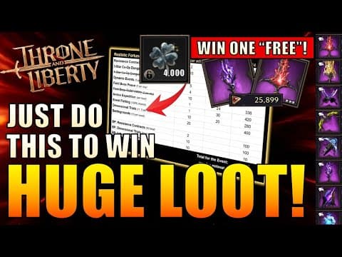 Throne & Liberty - How to get 4,000 Fortune Stones! - T3 Field Boss Weapons, Chaos Runes, Nebula Acc thumbnail