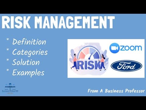 What is Risk Management? (With Real-World Examples) | From A Business Professor thumbnail