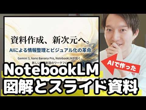 NotebookLMで資料と図解を自動生成する方法 thumbnail