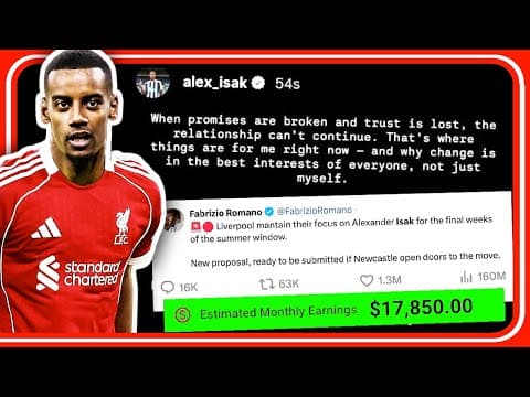 The Real Reason Alexander Isak STILL Hasn't Joined Liverpool thumbnail