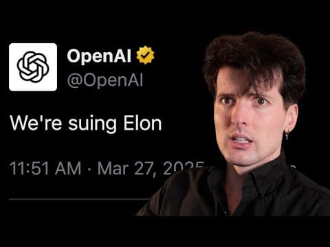 OpenAI is suing Elon thumbnail