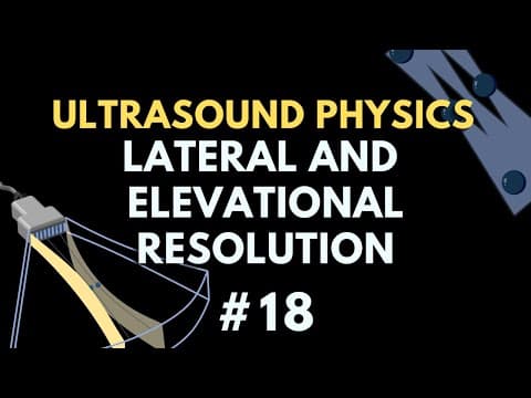 Lateral and Elevational Resolution | Ultrasound Physics | Radiology Physics Course #18 thumbnail