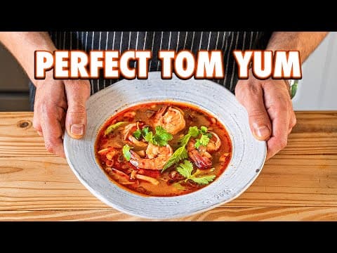 The Best Spicy Thai Soup (Authentic Tom Yum) thumbnail